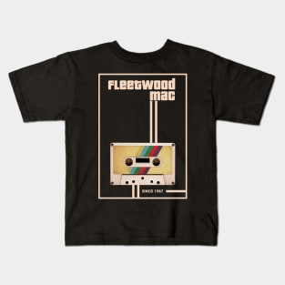 Fleetwood Mac Music Retro Cassette Tape Kids T-Shirt